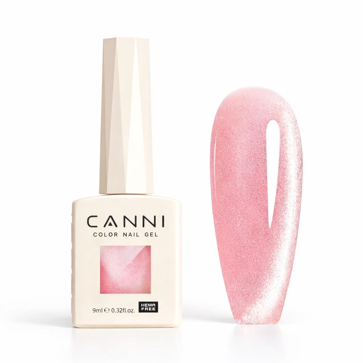 Canni - Cateye gellak - 10 ml - HEMA-vrij - TPO-vrij - Cat eye gellak - Cat eye - Pink Gellac - Gellak - Cat eye nagellak - Cat eye gellak set - Gellak nagellak - Gellak set