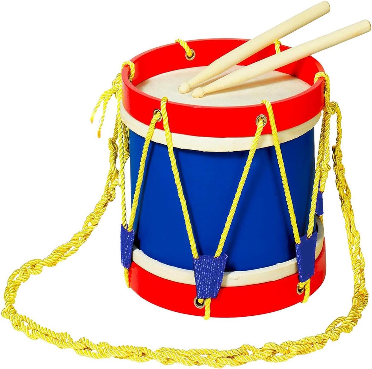 Kinder Marsdrum - Percussie Speelgoed - Muzikaal Spel - Inclusief Stokken - 20 cm Trommel