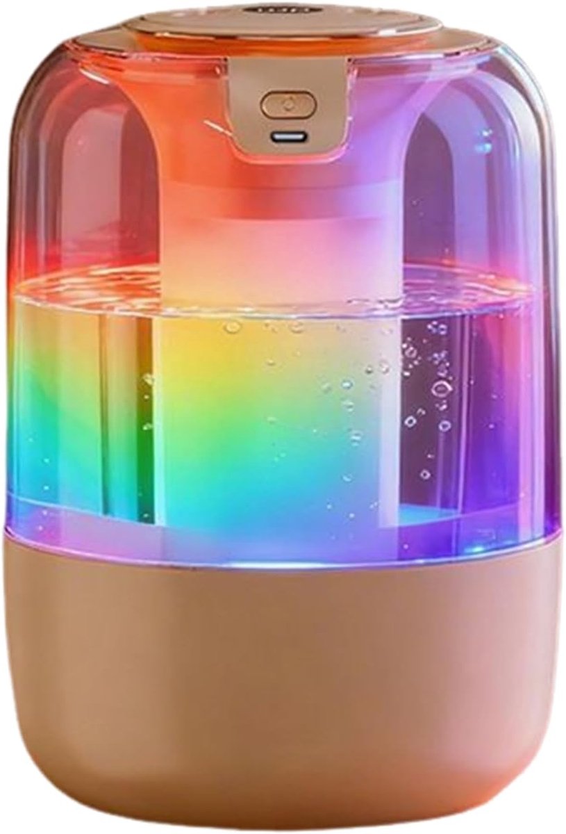Luchtbevochtiger - Vernevelaar Diffuser - Comfort Verhogend - 360 Graden Verneveling - 800 ml Tank - Wit