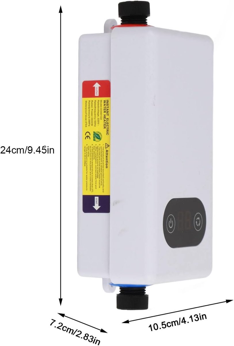 Elektrische Boiler - Mini Boiler - Direct Warm Water - Constante Temperatuur - 20x18x15 cm