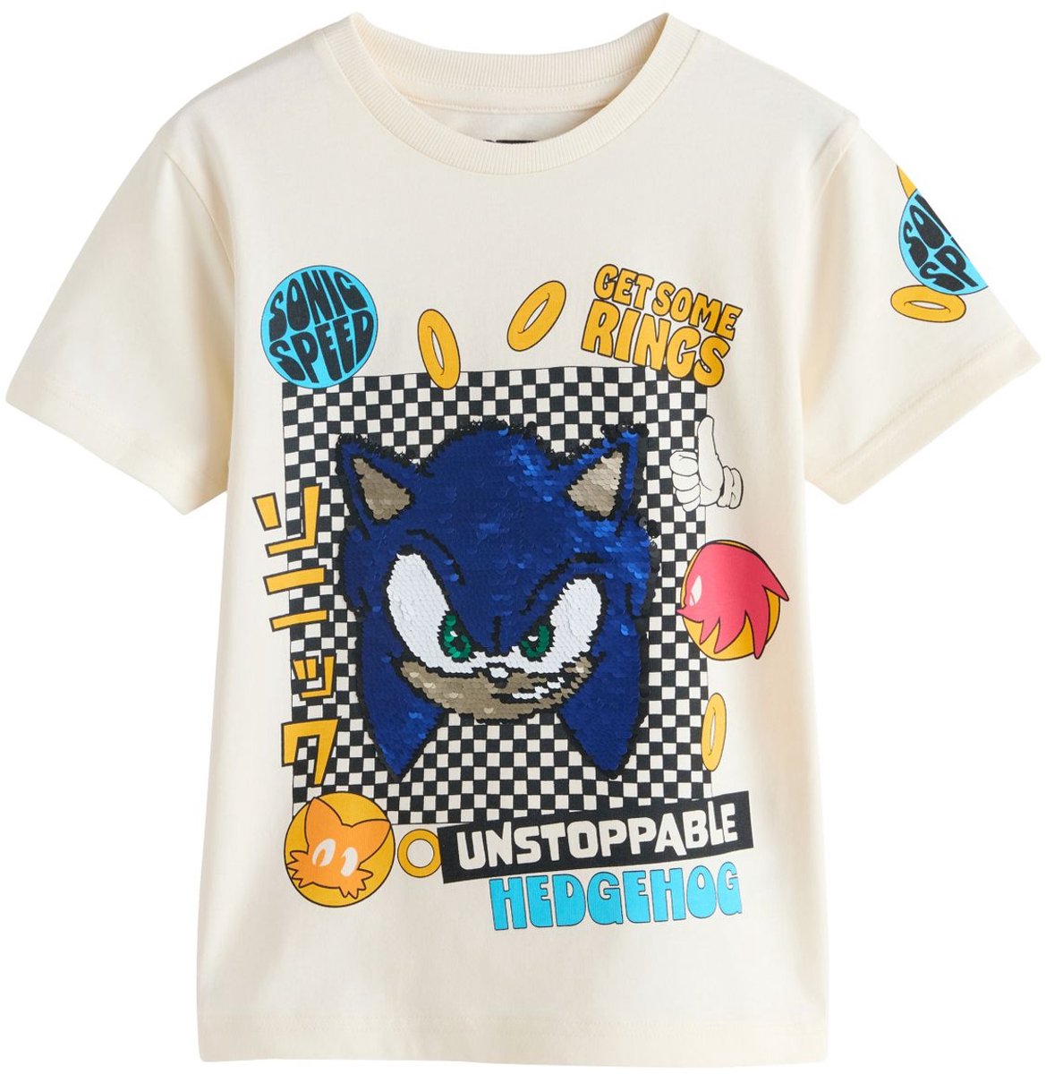 Next - Jongens - Sonic T-shirt - Crème