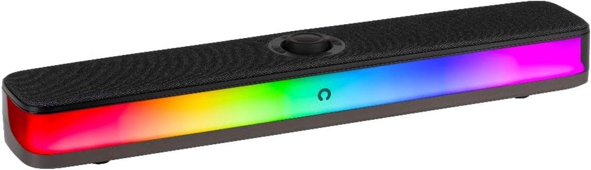 Gaming Soundbar - PC Speaker - Immersive Audio - RGB Verlichting - 38.5 cm Lang - Zwart