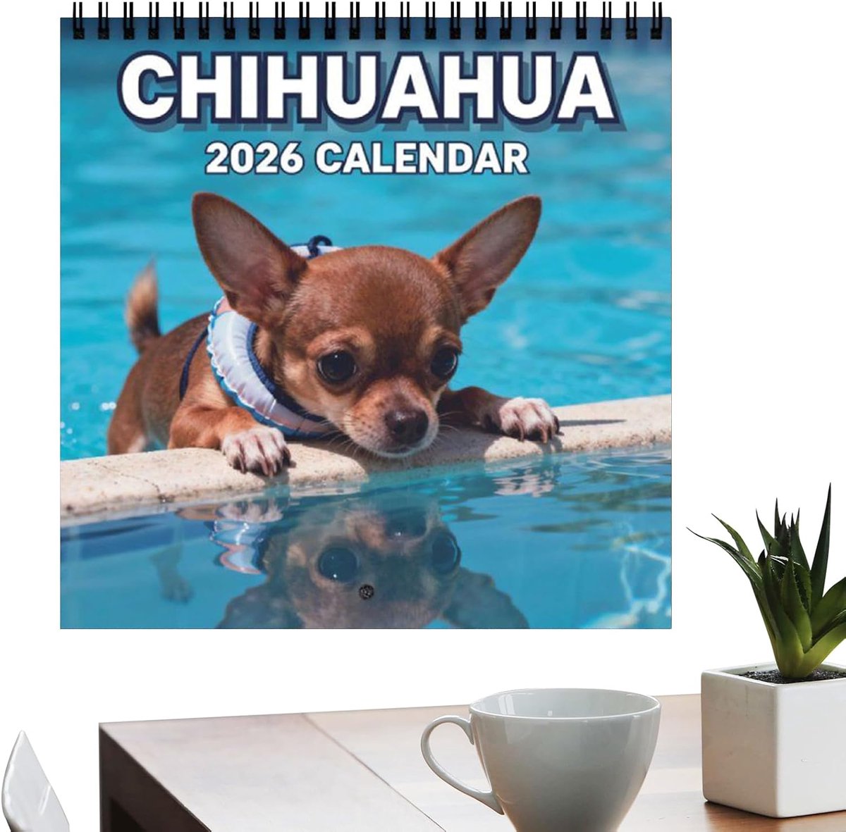 Wandkalender 2026 - Familieplanner Jaarkalender - Gezinsplanning Organiseren - Charmant Hondenthema - 21x21cm