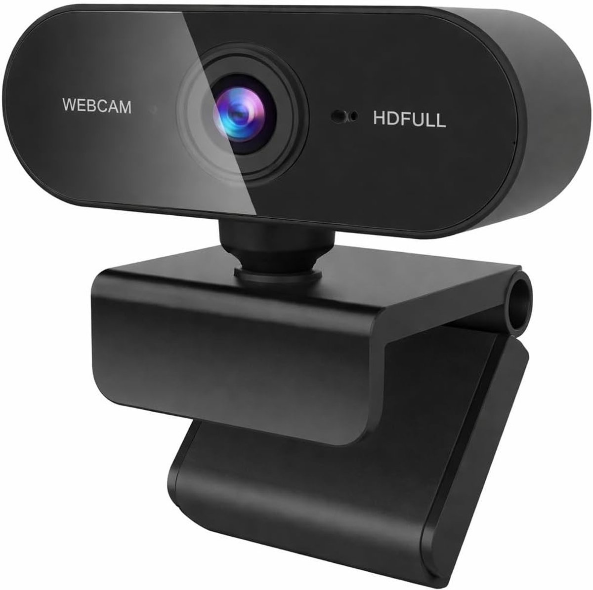 Webcam PC - Full HD Camera - Video Bellen - 360° Draaibaar - 1080P Resolutie - Zwart