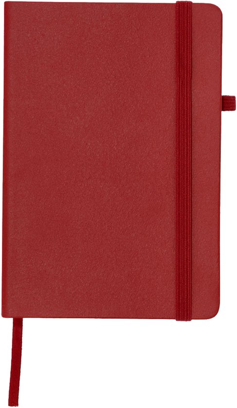 Notitieboekje / opschrijfboekje A5 - rood - 21x15 cm - 100 blanco pagina's - harde kaft - Schriften - Blocnote