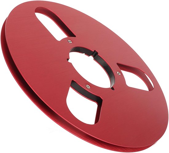 Lege Spoel - Tape Spoel - Muziek Afspelen - Drie Gaten Ontwerp - 10.5 Inch Diameter - Rood — afbeelding 3