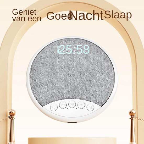 Slaap Luidspreker - Onder Kussen Audio - Rustige Slaap - Geluidsfocus Technologie - 9.2cm Diameter - Wit — afbeelding 2
