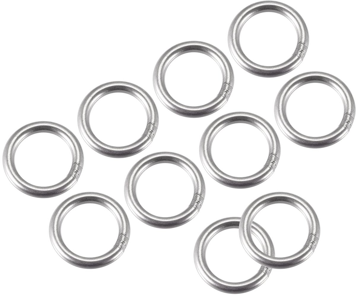 Allecto - RVS O-ringen - Metaal - 20 mm - 15 stuks - Gelast - Rond - Ophangen - Zilver - Hangartikelen