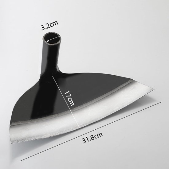 Tuinschoffel Staal - Wiedschoffel Hoofd - Onkruid Verwijderen - Zware Kwaliteit - 31.5 cm van Tuinschoffel. — afbeelding 5