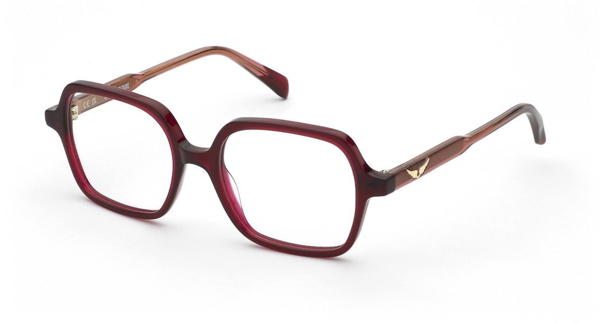 Zadig&voltaire VZJ052 Rosso opalino lucido 48/16/135 JUNIOR Brilmonturen