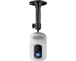 Projector Muurbeugel Verstelbaar 20-205 cm | Aluminium Beugel Wit | Telescopisch & Stabiel voor Beamer