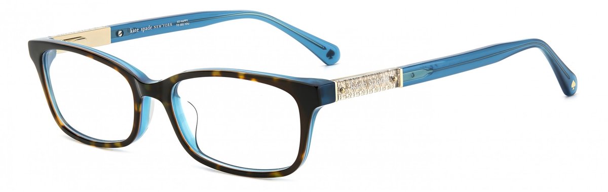 Kate Spade LAUREL Havana teal 52/16/140 WOMAN Brilmonturen