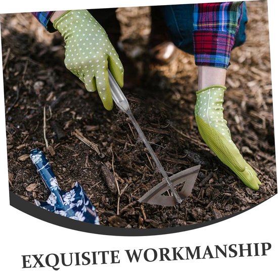Zware Schoffel - Onkruidwieder Tuingereedschap - Tuin Onderhouden - Hol Ontwerp Gras Verwijderen - 33 x 16 cm - Zilver van Merkloos	 — afbeelding 5