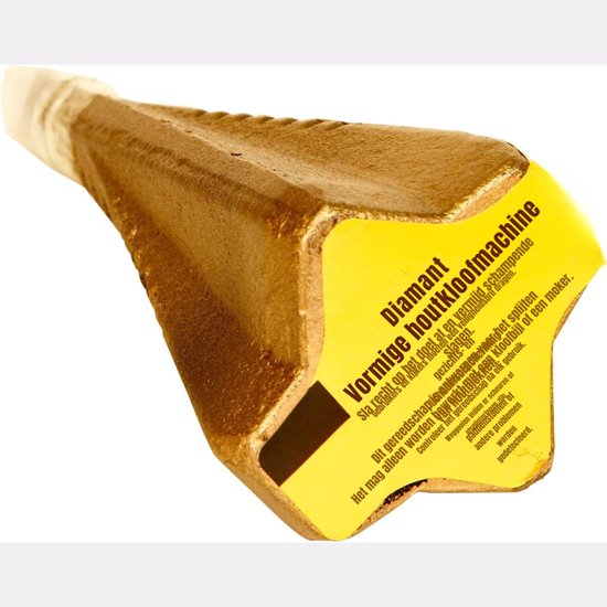 SVN® Houtklover Metaal - Houtsplijter - Splijtwig - Goud - 8cm x 8cm x 18cm van svn — afbeelding 4