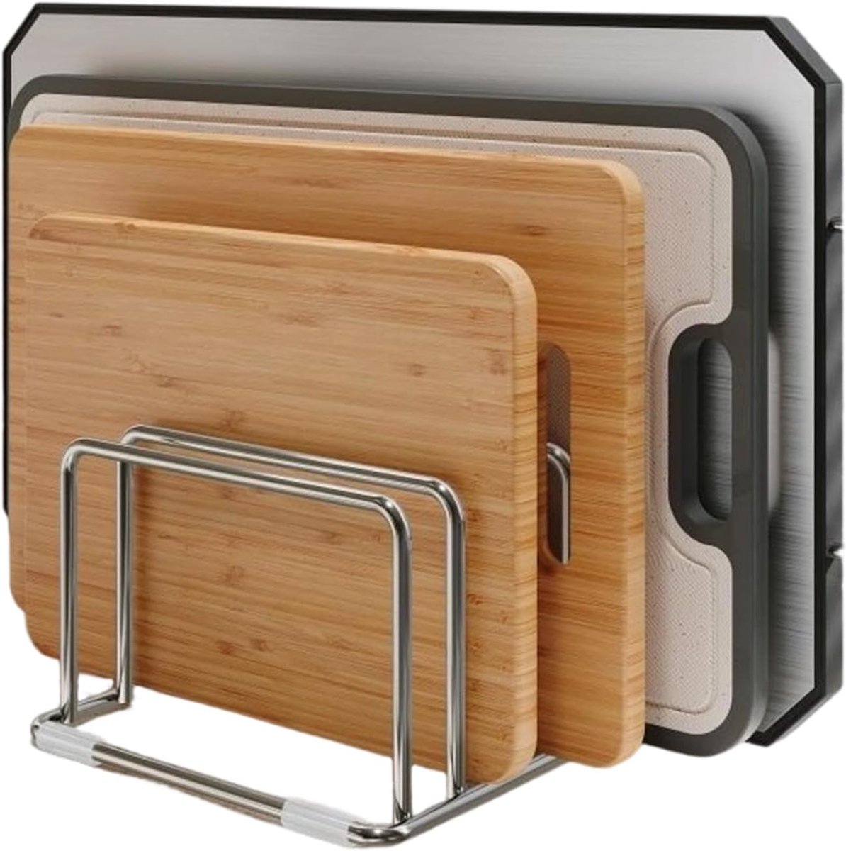 Snijplank Houder - Keuken Organizer - Keuken Laden - Roestvrij Staal - 16 x 16 x 9.5 cm