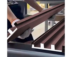 Golfplaten Dakpanelen - Waterdichte Platen - Dak Bedekking - Brandvertragend Sluitingssysteem - L 306 cm - Bruin