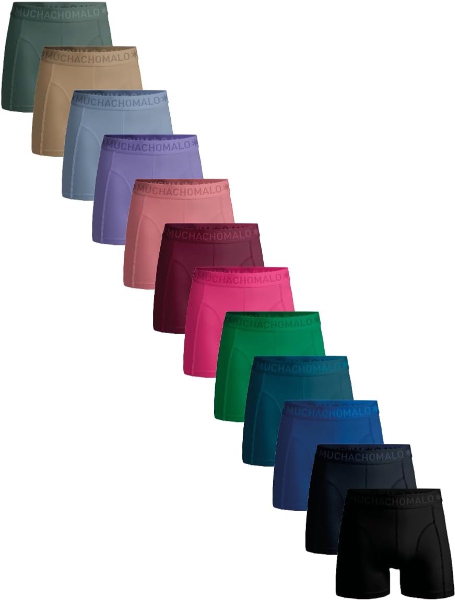 Boxershorts Heren - Ondergoed Katoen - Dagelijks Gebruik - 12 Pack Voordeel - Klassieke Pasvorm - Effen