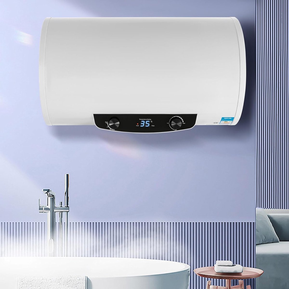Elektrische Boiler - Waterverwarmer - Warm Water - Automatische Besturing - 120 Liter - Wit