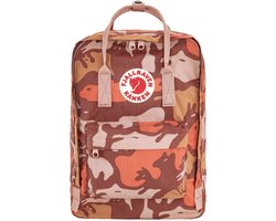 Fjällräven sac à dos pour ordinateur portable pour ordinateur portable Kånken Graphics Laptop 15" 16L Chalk Rose - Hidden Animals rouge