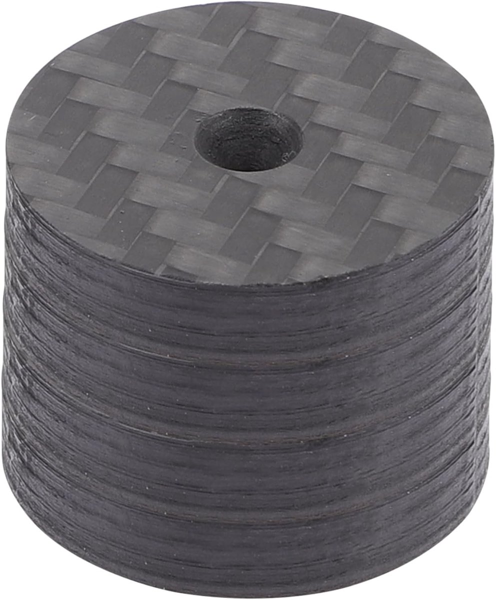 Speaker Spikes Pads - Isolatie Voeten - Stereo Systeem - Koolstofvezel Materiaal - 25x25x5mm - Zwart