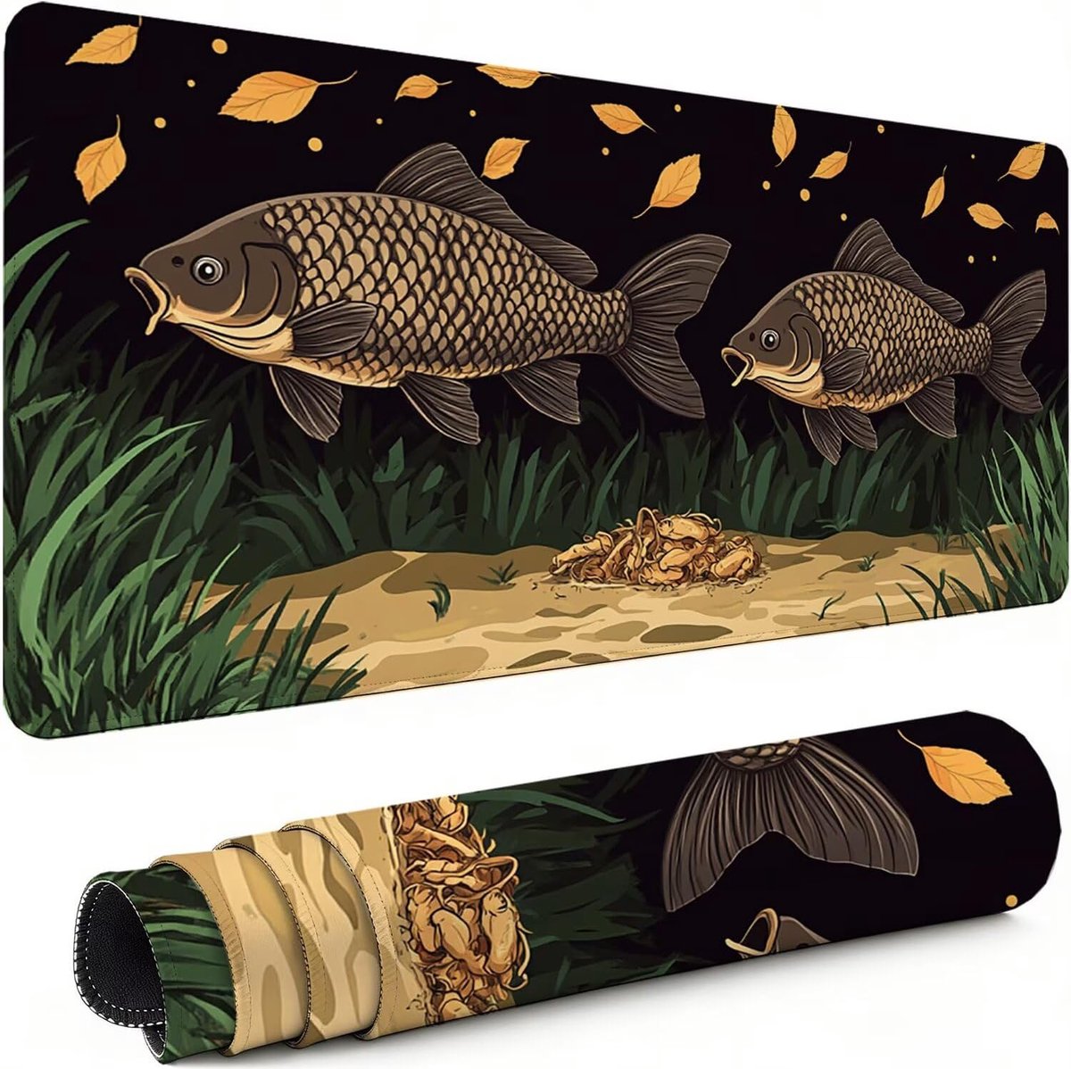 Grote Muismat - Bureau Onderlegger - Gaming Kantoor - Antislip Onderkant - 140x60cm 3mm - Zwart