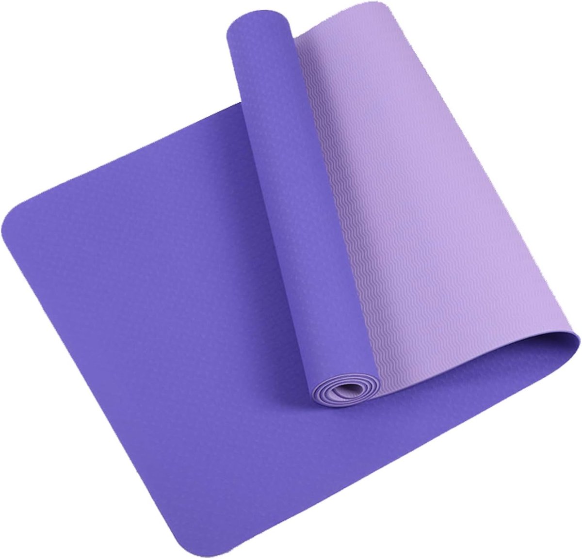 Yogamat - Trainingsmat - Thuis sporten - Antislip oppervlak - 183cm x 61cm - Violet paars