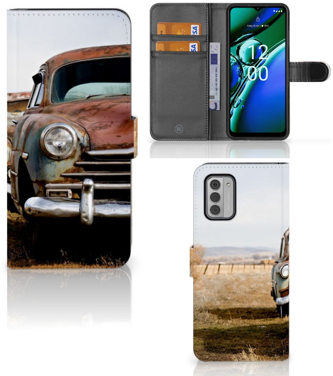 Nokia G42 Telefoonhoesje met foto Vintage Auto