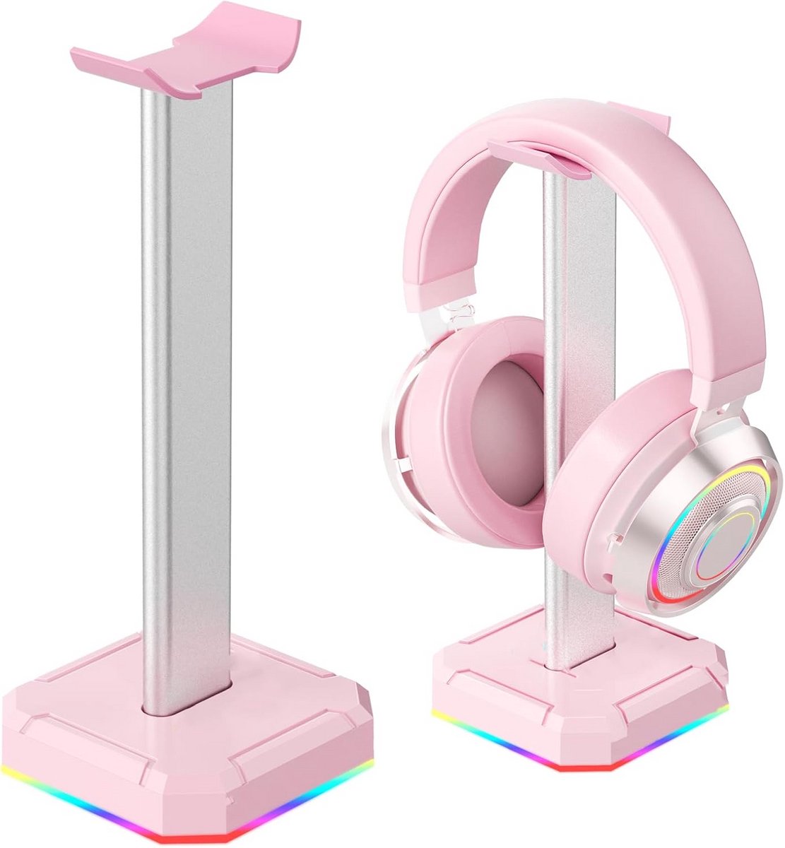 Gaming hoofdtelefoonstandaard met RGB verlichting en flexibele steun