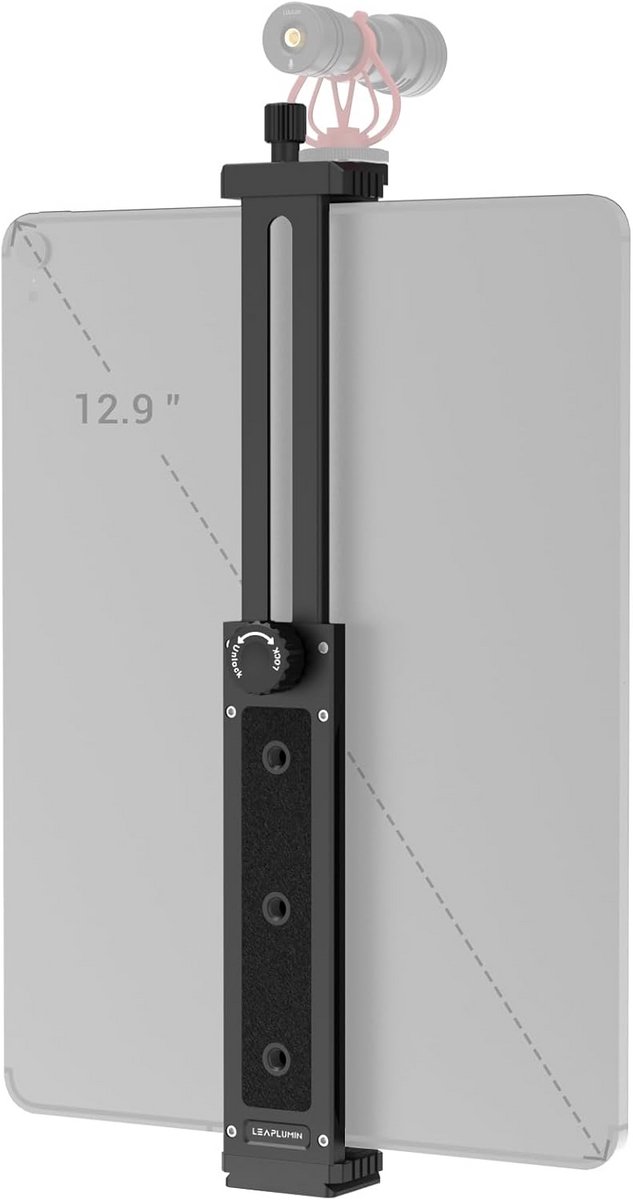 Universele Aluminium Tablet Statief Mount met Koude Schoen voor iPad en Andere Tablet