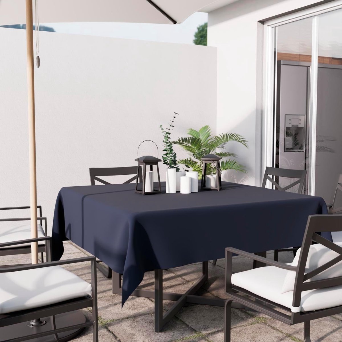 Waterdicht Polyester Tafelkleed 180 x 180 cm - Effen en Duurzaam