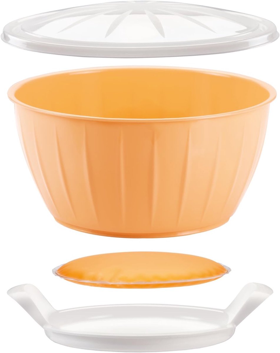 Deegrijzende kom met warmer Ø 26 cm voor bakken en koken