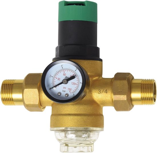 Waterdrukregelaar met Manometer en Zeeffilter 1/2 inch - Duurzaam en Betrouwbaar — afbeelding 5