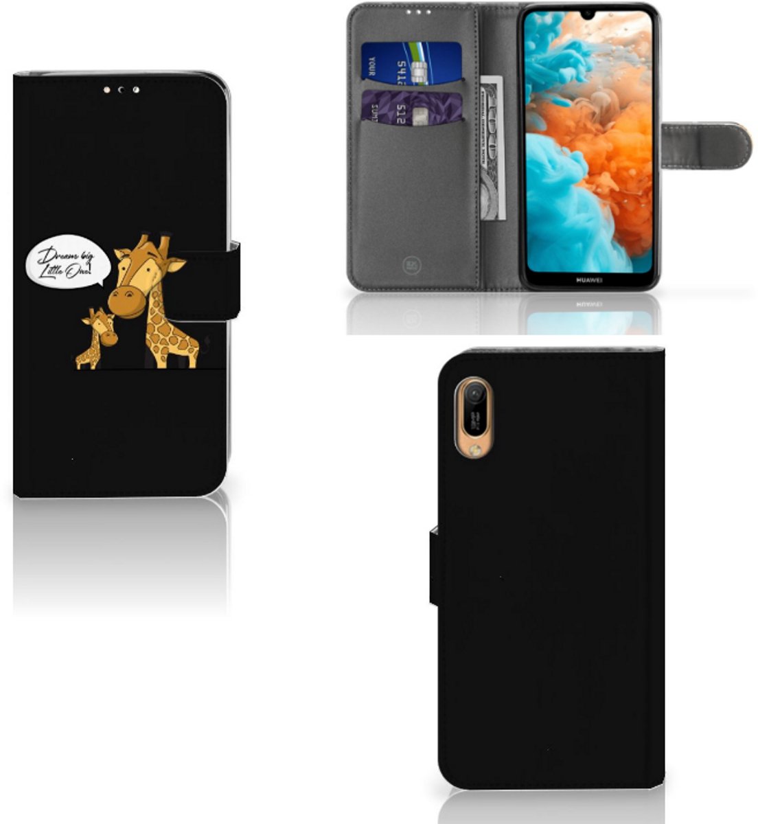 Huawei Y6 (2019) Leuk Hoesje Giraffe