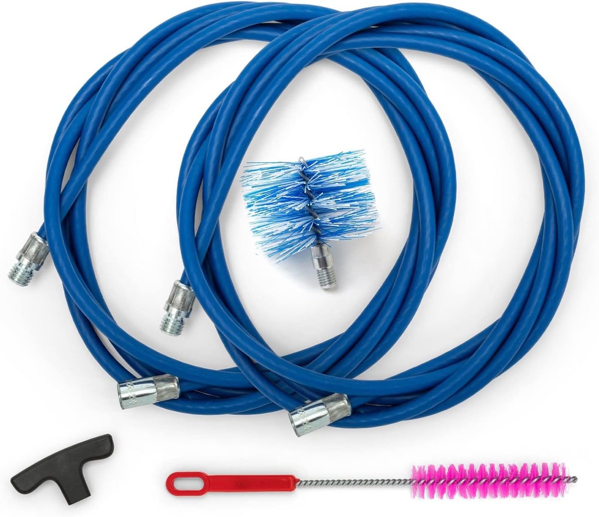 Reinigingsset voor Pelletkachel met 6 Meter Verlengstuk en Multifunctionele Borstel