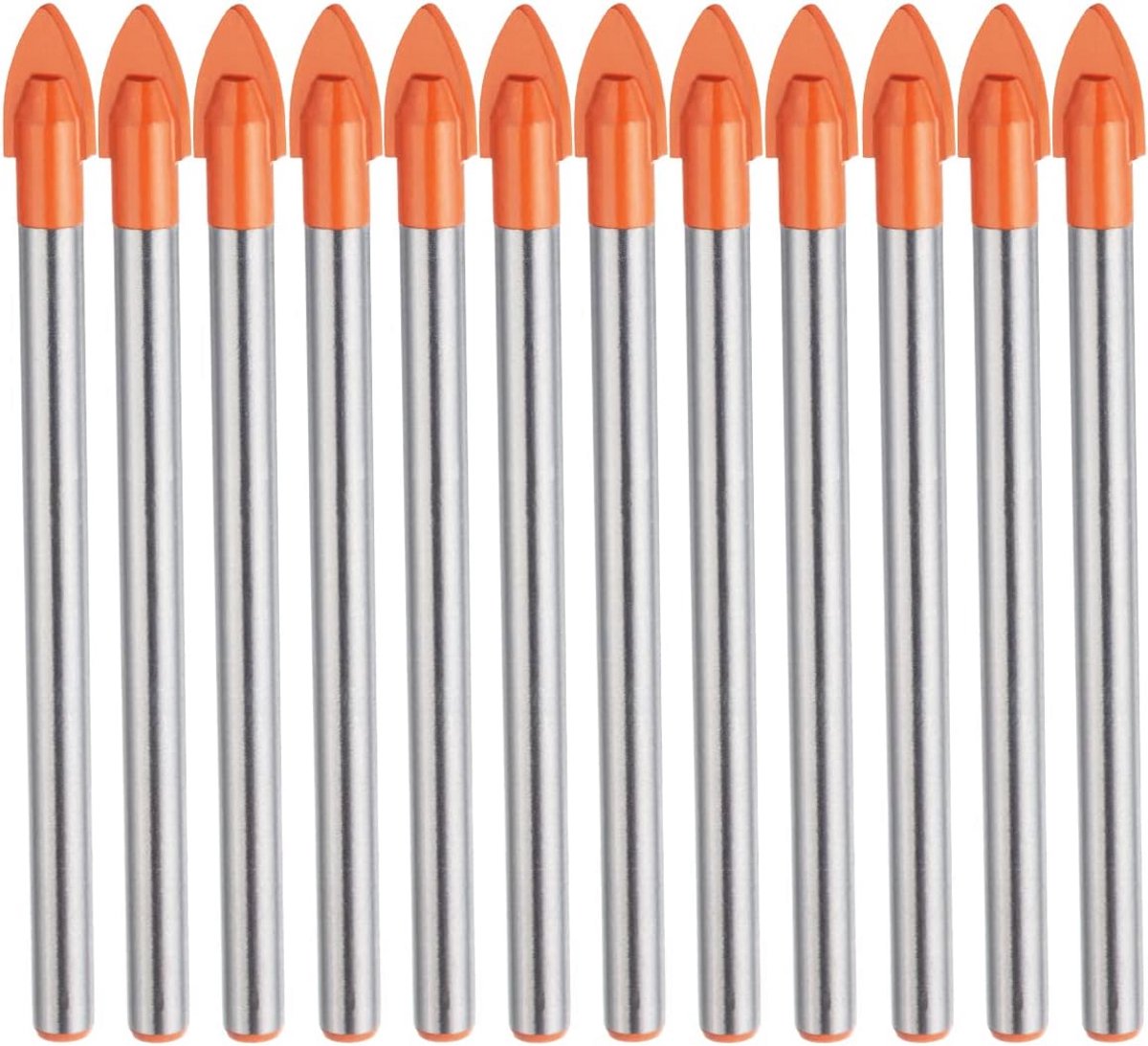 Set van 10 stuks 6 mm glas en tegelboren met titanium coating voor diverse materialen