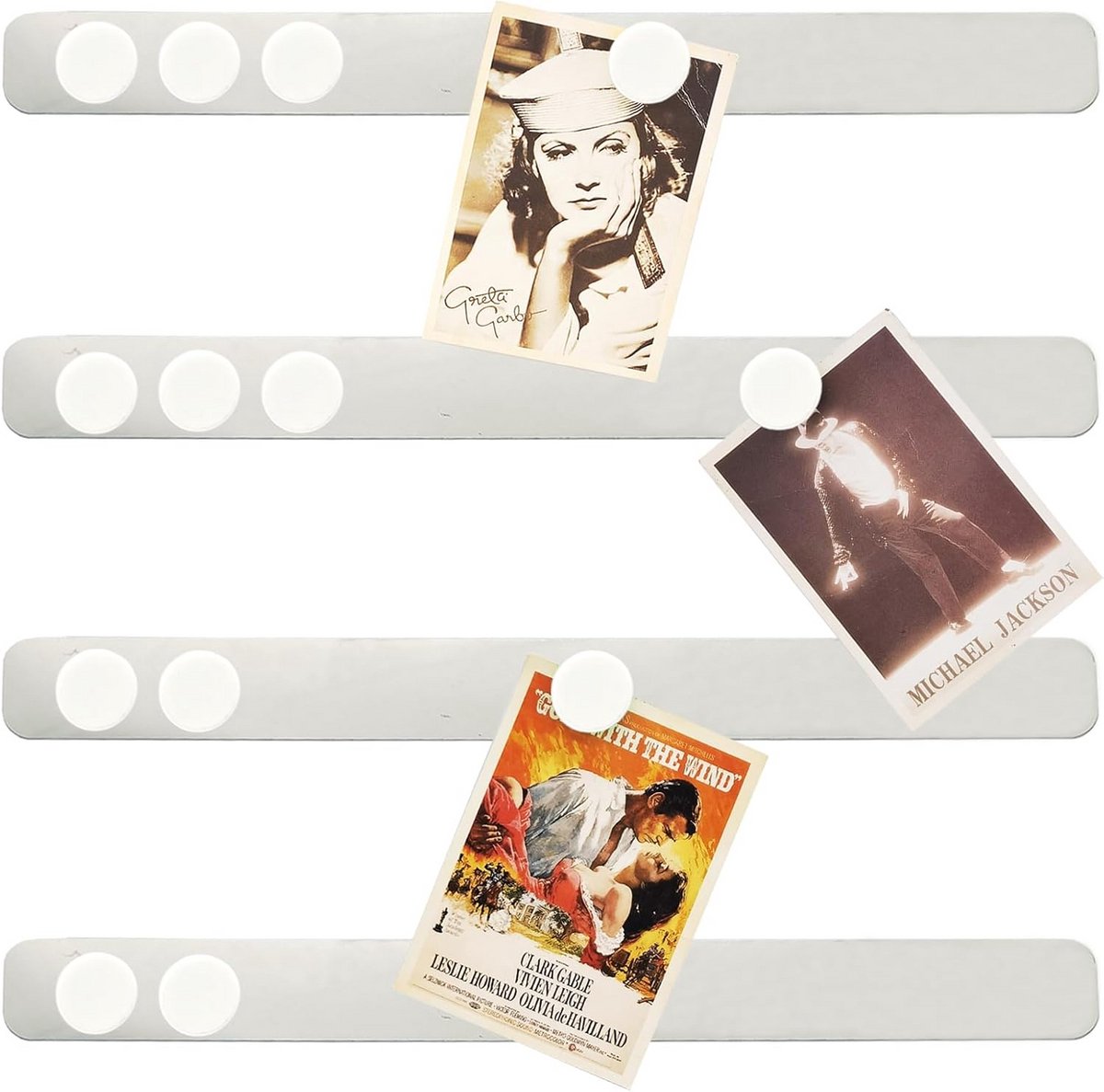 Zelfklevende Magneetstrip met Sterke Magneten - 10 Stuks
