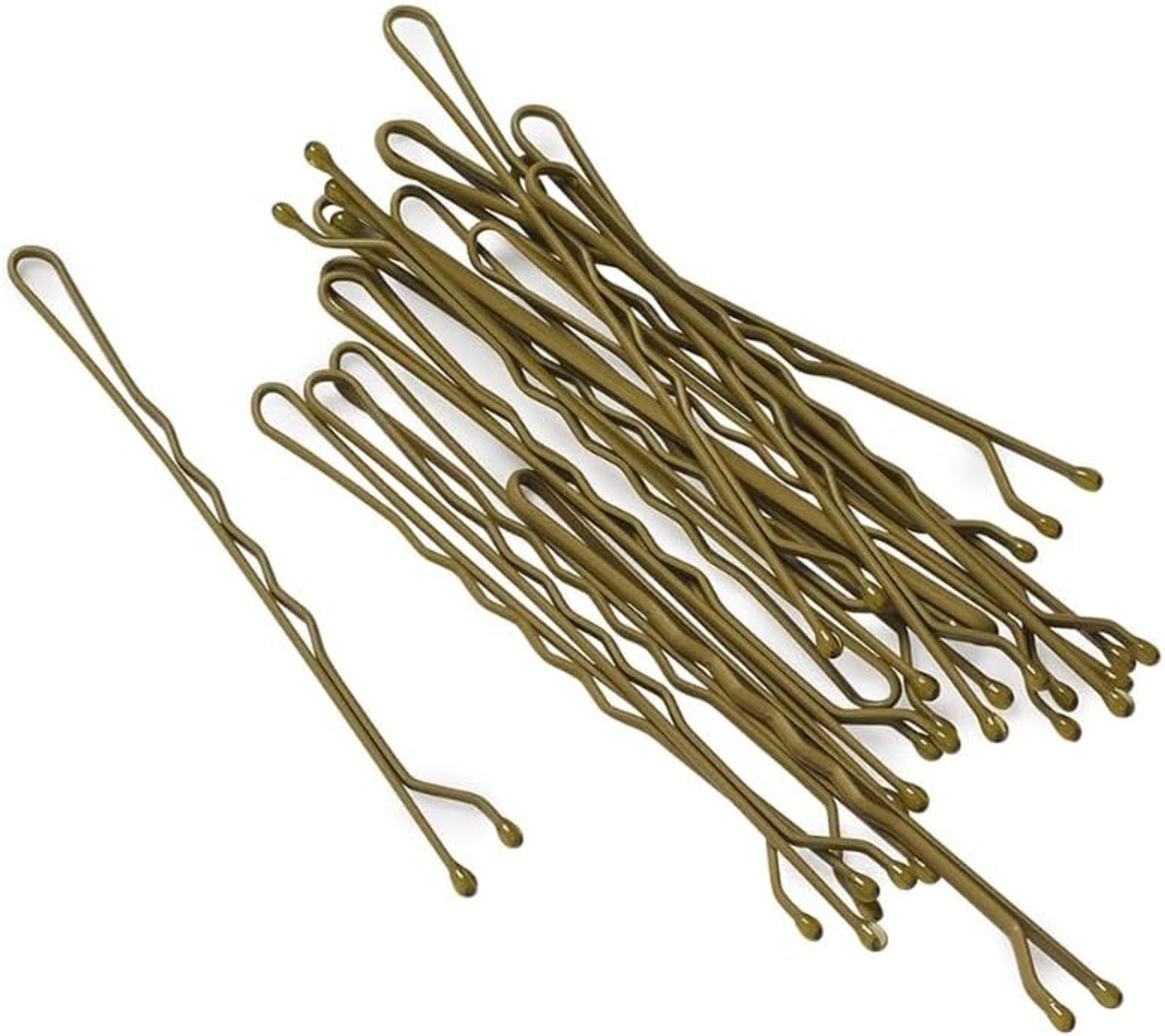 Kleurloze haarclips met drievoudige contourgolf - 6,4 cm - 18 stuks