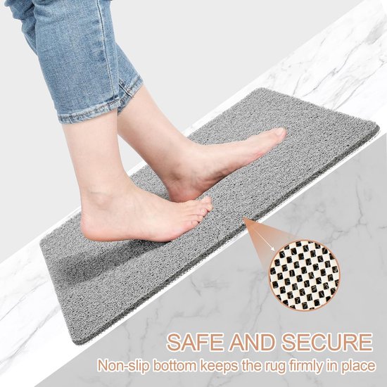 Antislip Douchemat voor Ouderen - 120 x 40 cm Badmat voor Binnen Douche — afbeelding 5