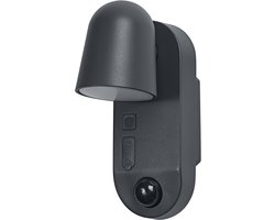 OSRAM buitenwandlamp Donkergrijs, warmwit, 3000 K, IP54, lichtsensor, polycarbonaat (PC), 155 lm, 3 W, vast geïnstalleerde LED