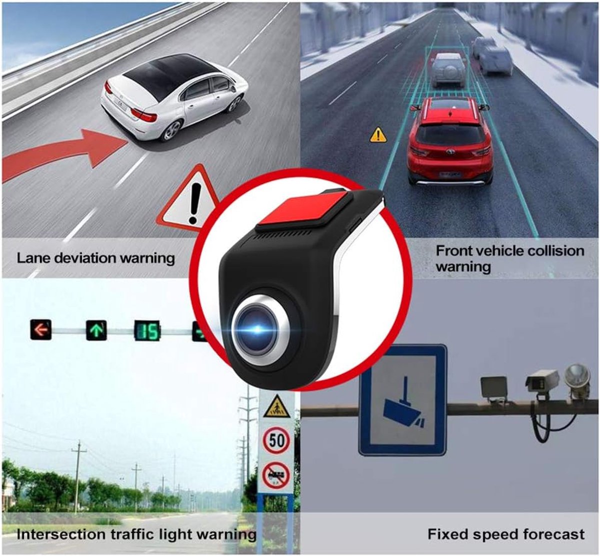 Autodashcam rijrecorder, auto-rijrecorder, Full HD videorecorder voor wegvoertuigen U3 – foto 5
