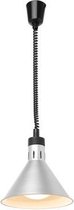 Hendi Warmtelamp Conisch Zilver - Verstelbaar - 275x(H)250mm