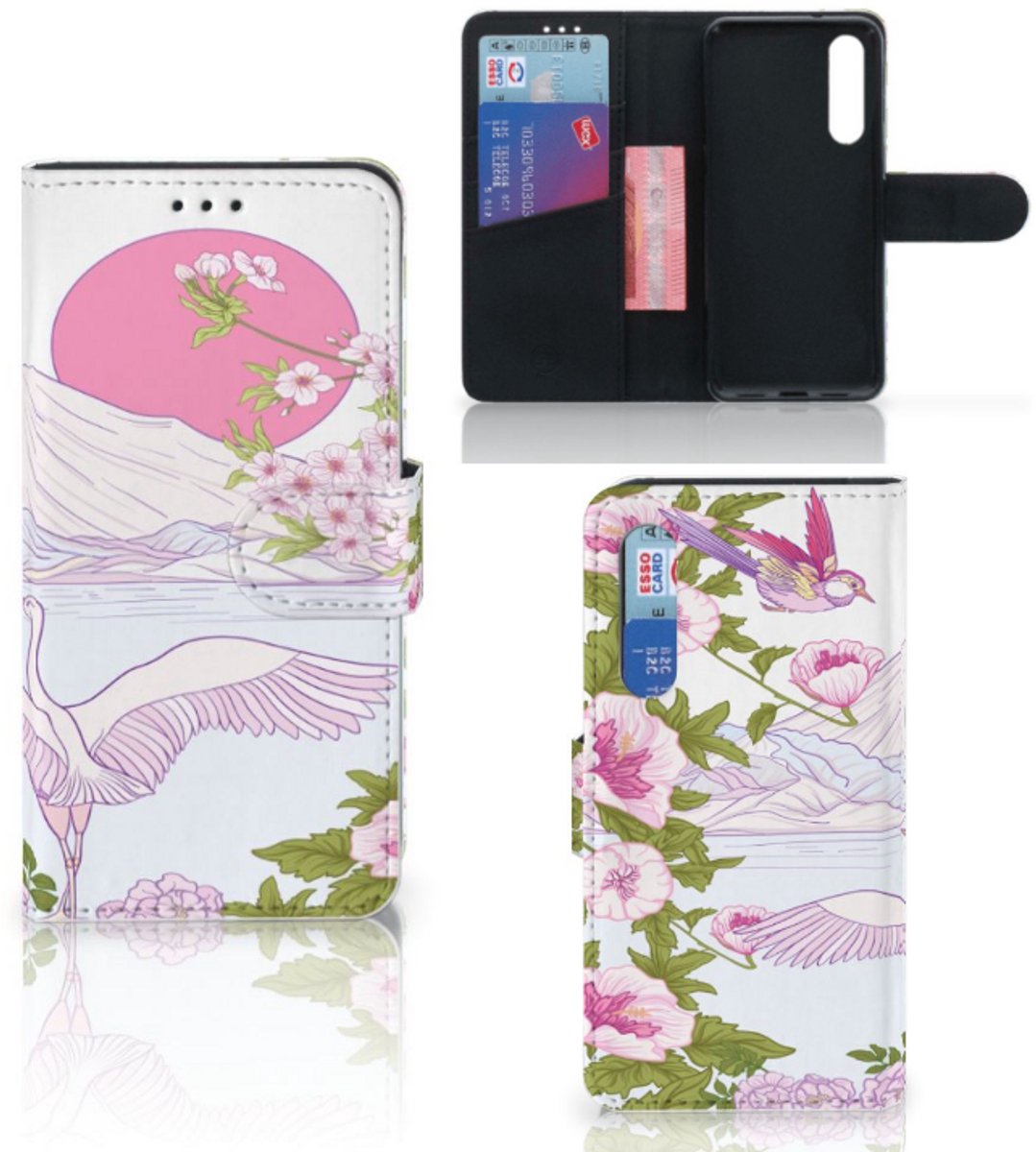 Xiaomi Mi 9 SE Telefoonhoesje met Pasjes Bird Standing