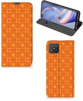 Coque de téléphone OPPO Reno4 Z 5G Wallet Case Batik Orange