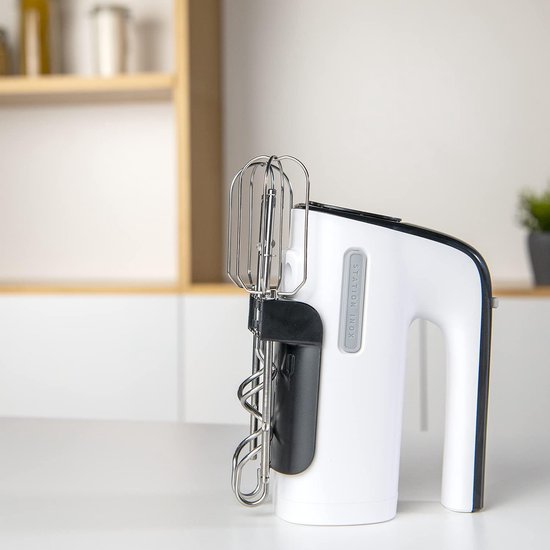 Standmixer voor Bakwaren - 500 W, 5 Snelheden met Turbofunctie, 2 Roerstaafjes voor Kneed- en Mixfuncties, Wit/Zwart van Merkloos — afbeelding 3