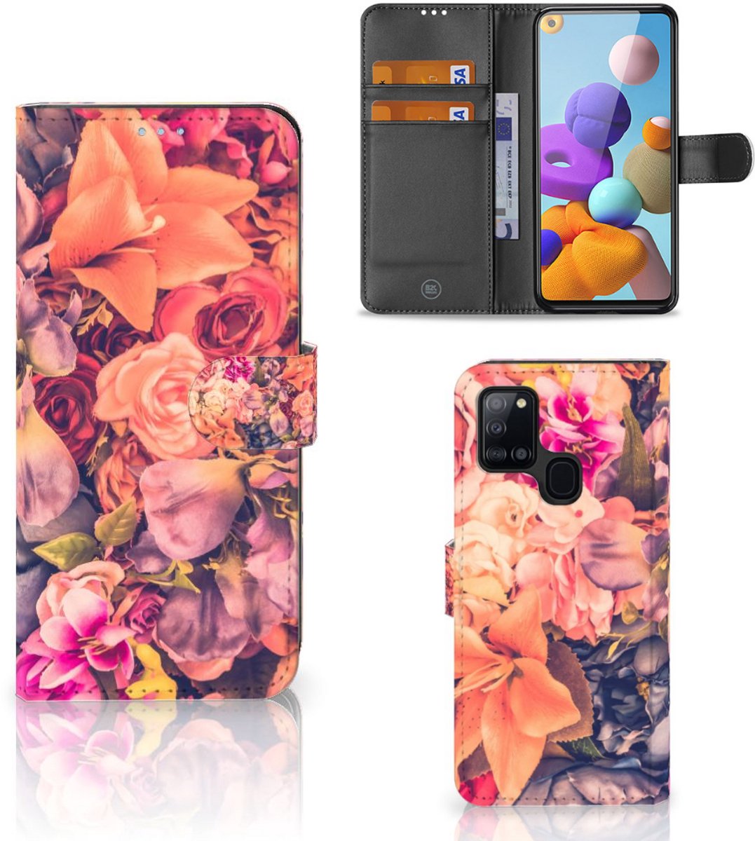 Samsung Galaxy A21s Hoesje Bosje Bloemen