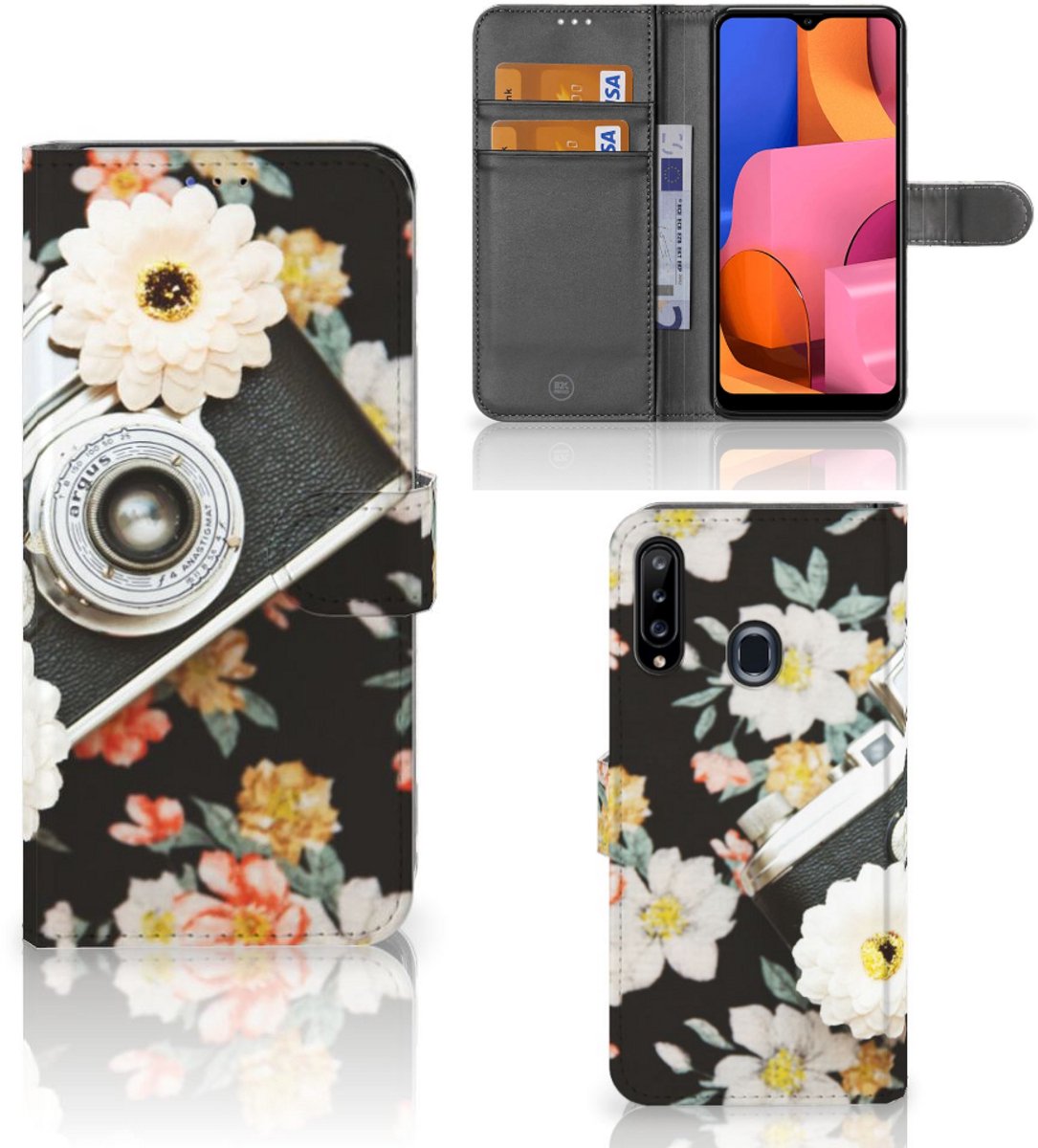 Samsung Galaxy A20s Telefoonhoesje met foto Vintage Camera