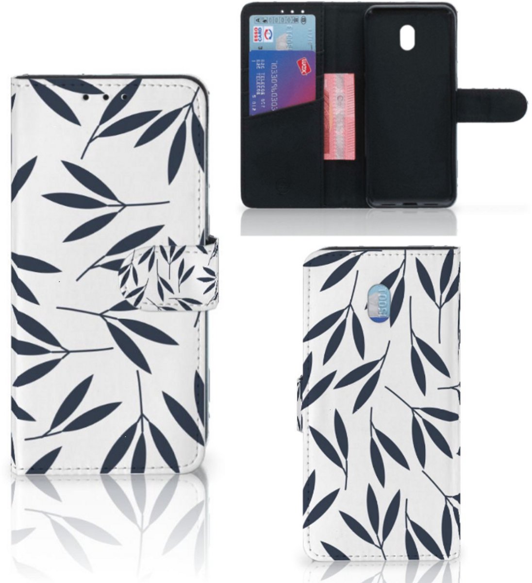 Xiaomi Redmi 8A Hoesje Leaves Blue