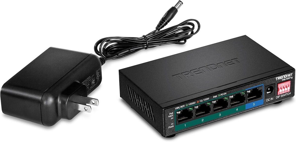 5-poorts Gigabit PoE+ Switch voor een krachtig netwerk