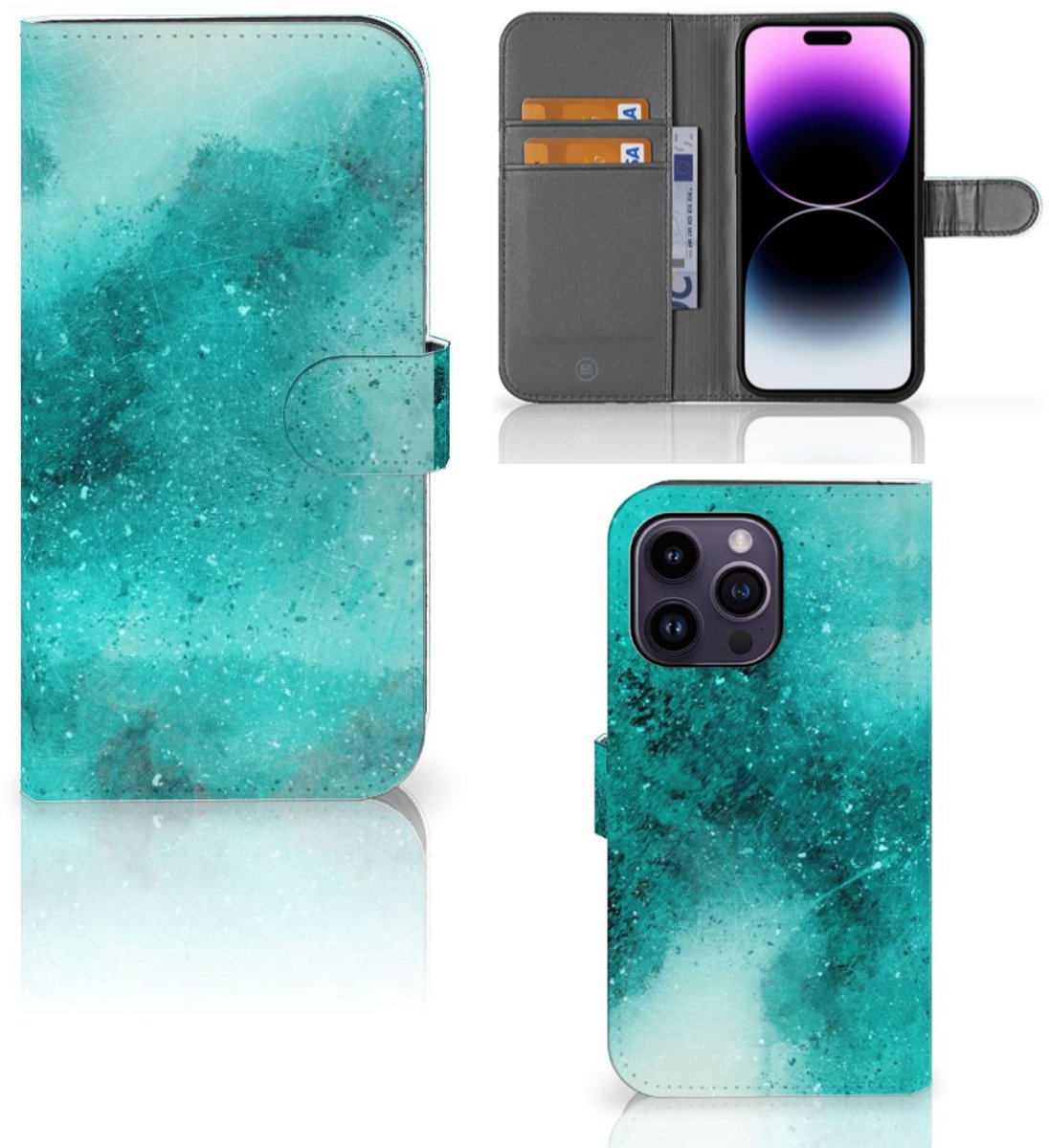 Hoesje iPhone 15 Pro Max Painting Blue