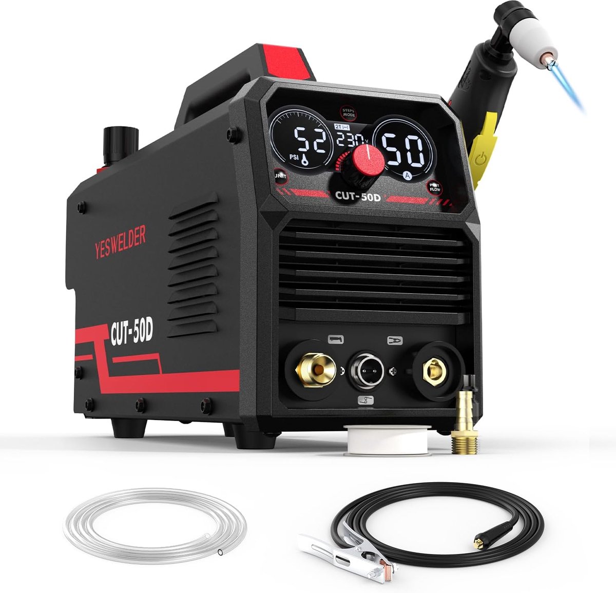 50Amp Plasmasnijder met LED Digitaal Display - Max. snijdikte 20mm, 230V